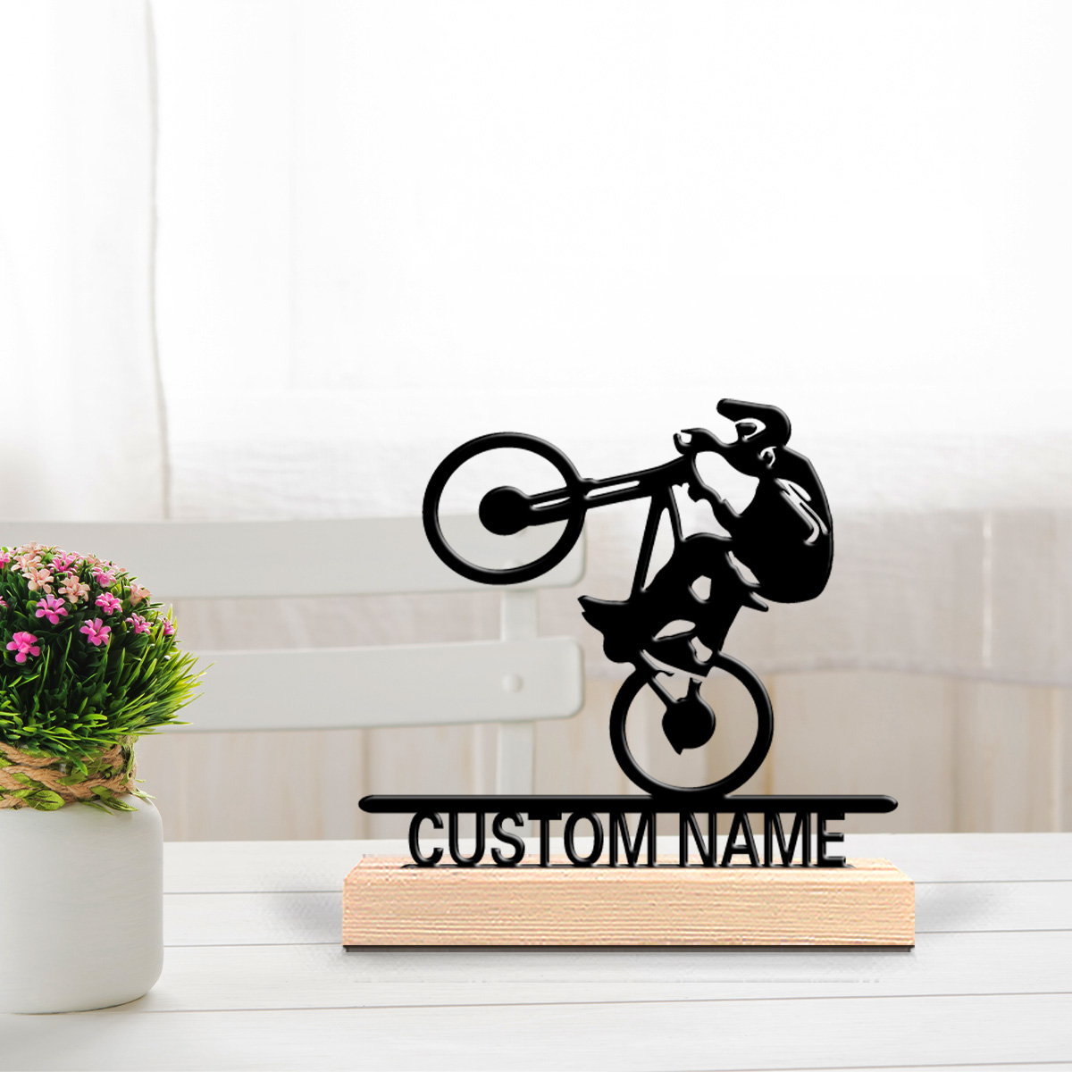 Art Craft Names - 1개 패션 자전거 맞춤 이름 금속