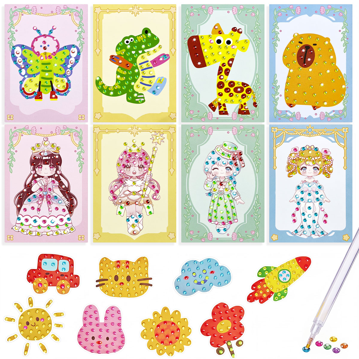 Art And Craft With Paint - 16종 보석 키트 DIY 미술 공예