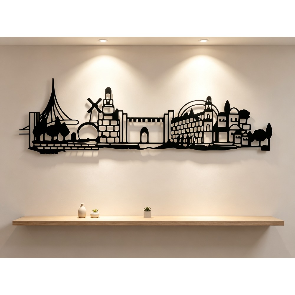 Art & Craft Kids Salon - CIFBUY 금속 벽 장식 예술품, 예루살렘
