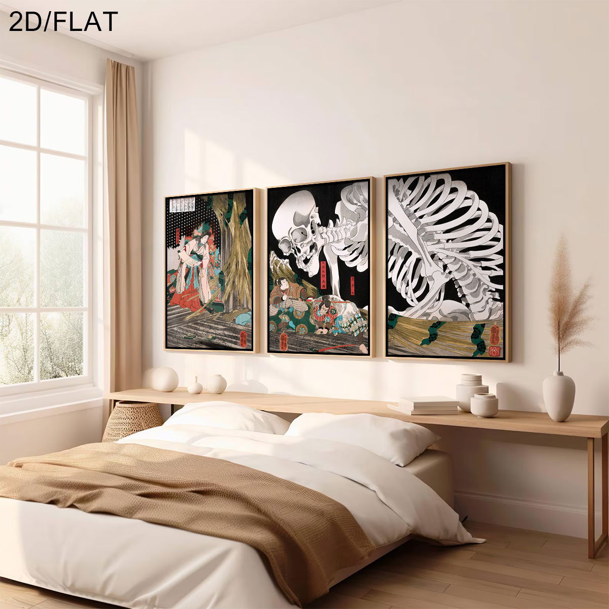 3pcs 레트로 일본 타키야샤 마녀 & 해골 유령 캔버 - Art Craft House 리뷰 및 가격
