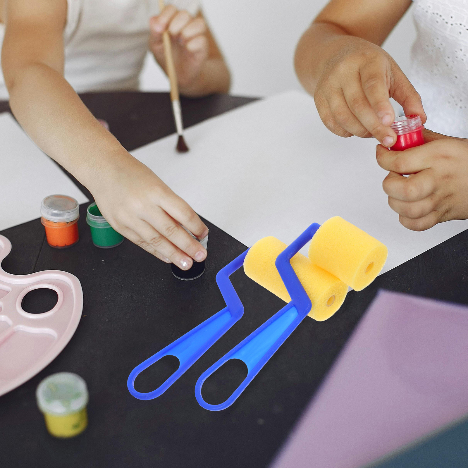 2개입 어린이용 페인팅 스펀지 브러시 롤러 미니 페인트 - Art And Craft With Paint 리뷰 및 가격