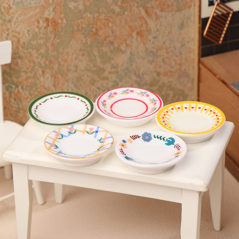 5Pcs 1/12 인형 집 미니 접시 요리 모델 인형  - Art Craft House 리뷰 및 가격
