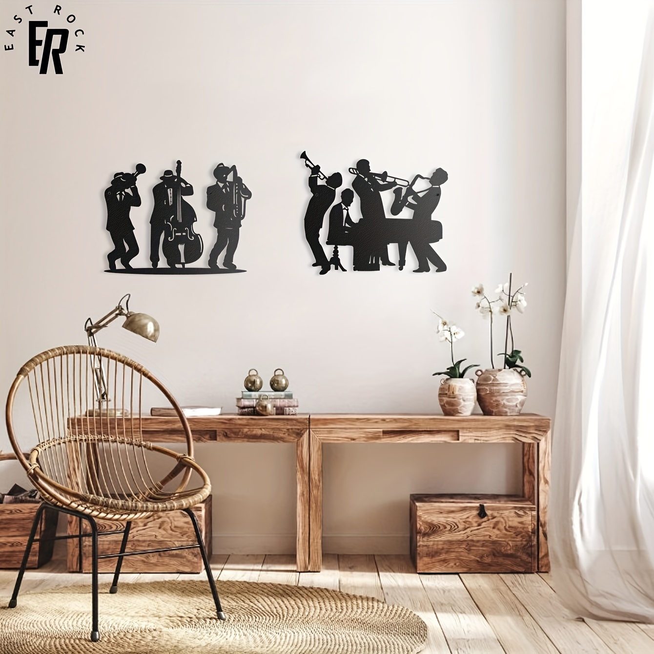 메탈 뮤지션 실루엣 벽 장식 |     재즈 밴드 벽걸 - Art Craft Logo 리뷰 및 가격