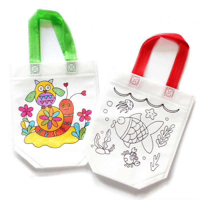 24pcs 귀여운 만화 색칠 가방 생일 파티를위한 재사 - Art Craft Earth Day 리뷰 및 가격