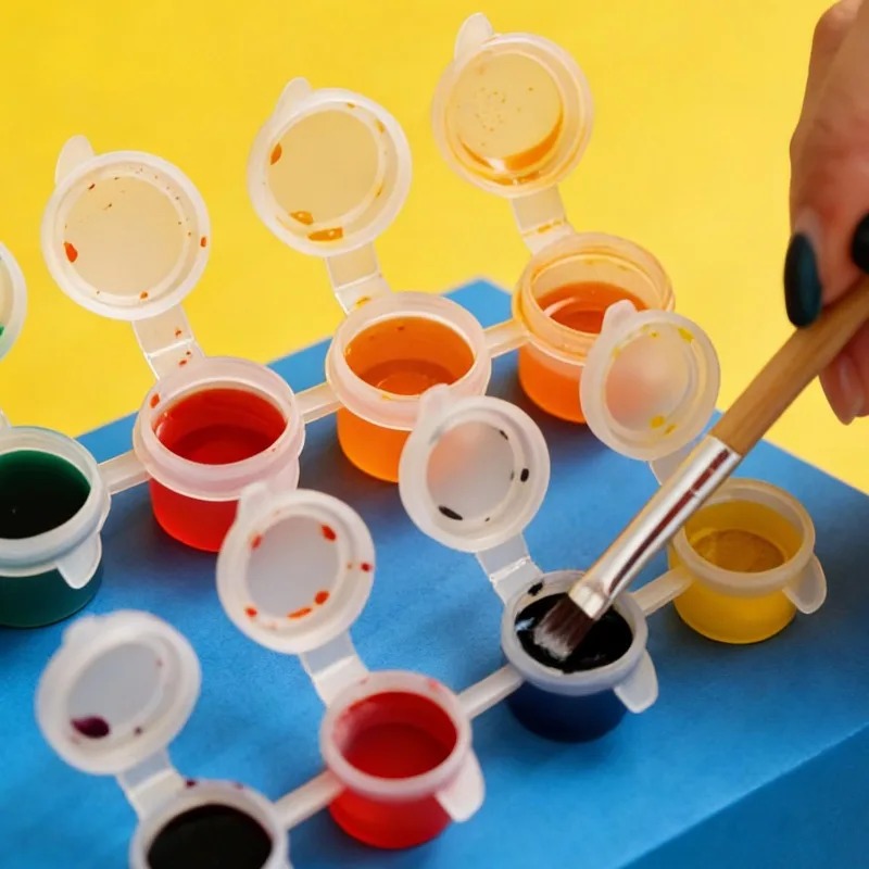 10/30/50PCS 빈 페인트 포트 뚜껑이 있는 미니 - Art And Craft With Paint 리뷰 및 가격