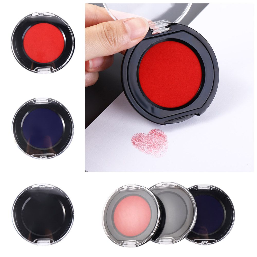 레드 블루 블랙 미니 지문 잉크 패드 공증인용 지문 잉 - Stamping Ink Pad 리뷰 및 가격
