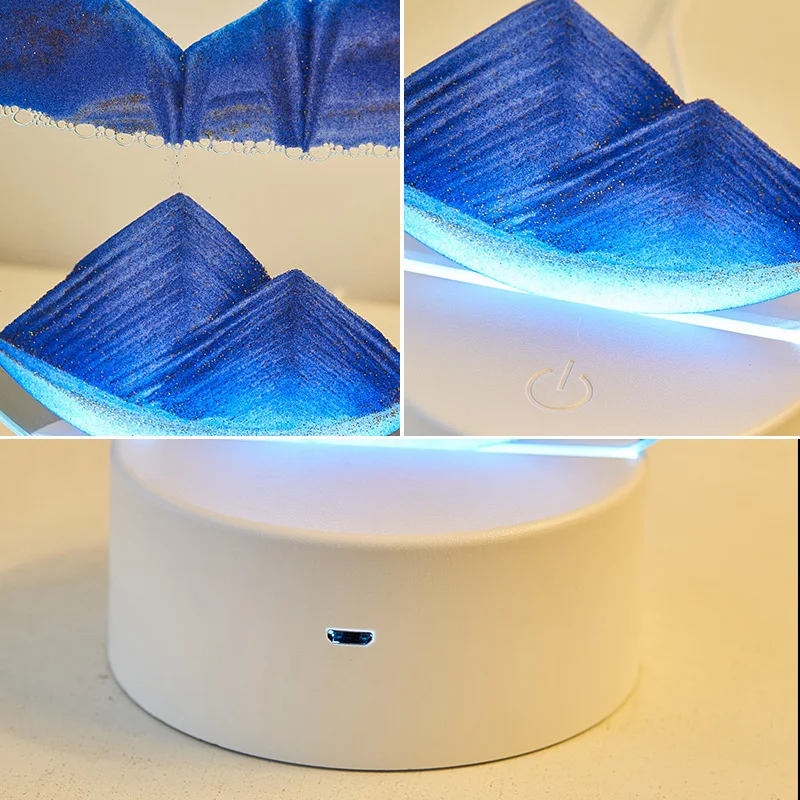 LED 16색 3D 모래시계 램프 RGB 모래 예술 프 - Art Craft Movement 리뷰 및 가격
