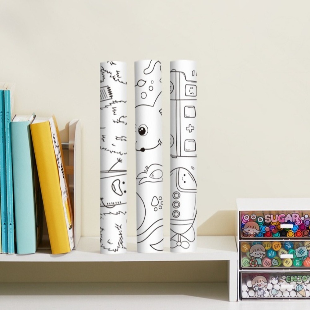 재미있는 3m 그림 낙서 스크롤 DIY 색채 채우기 드 - Art Craft Book 리뷰 및 가격