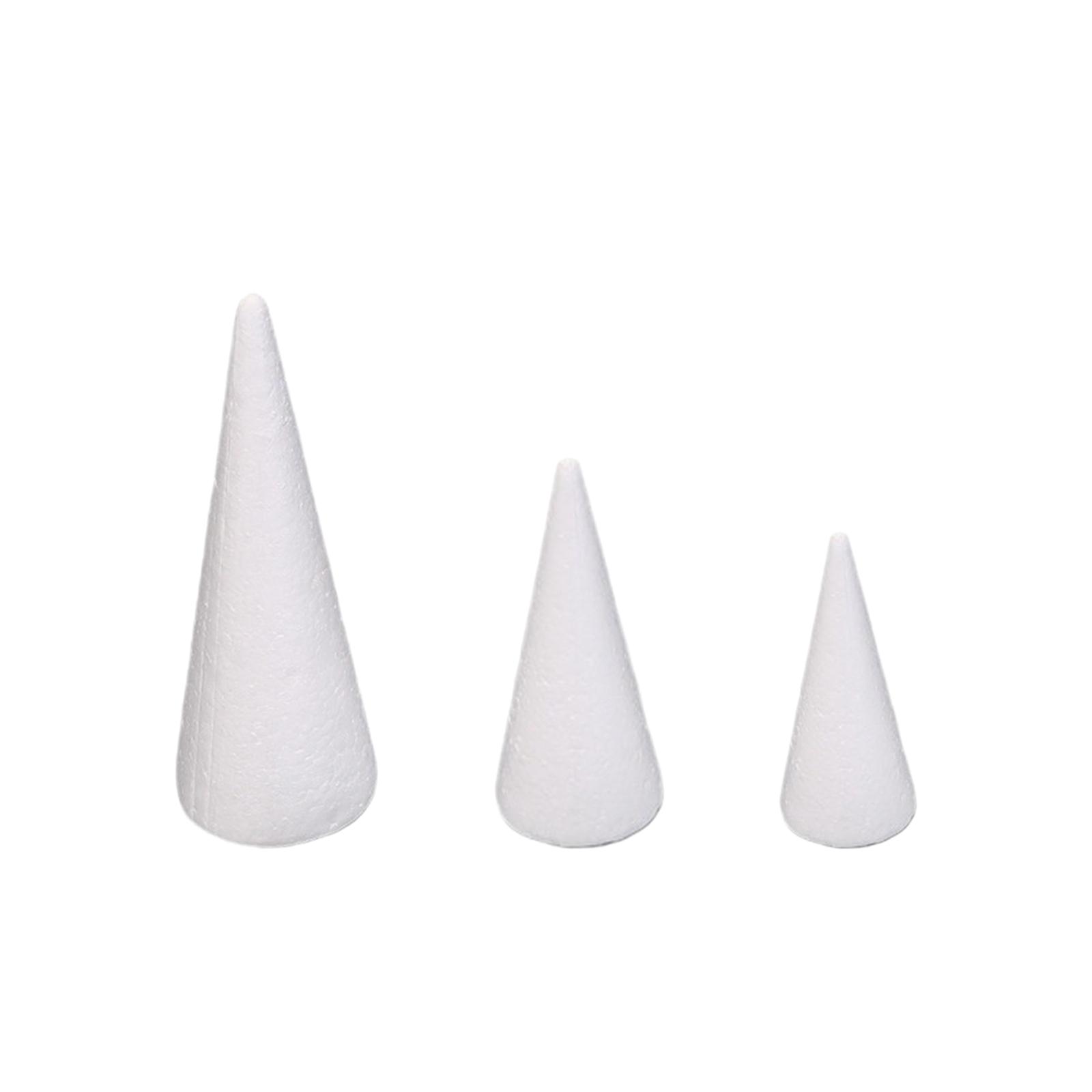 15Pcs 공예 폼 콘 흰색 폴리스티렌 콘 장식 파티  - Art Craft Tree 리뷰 및 가격