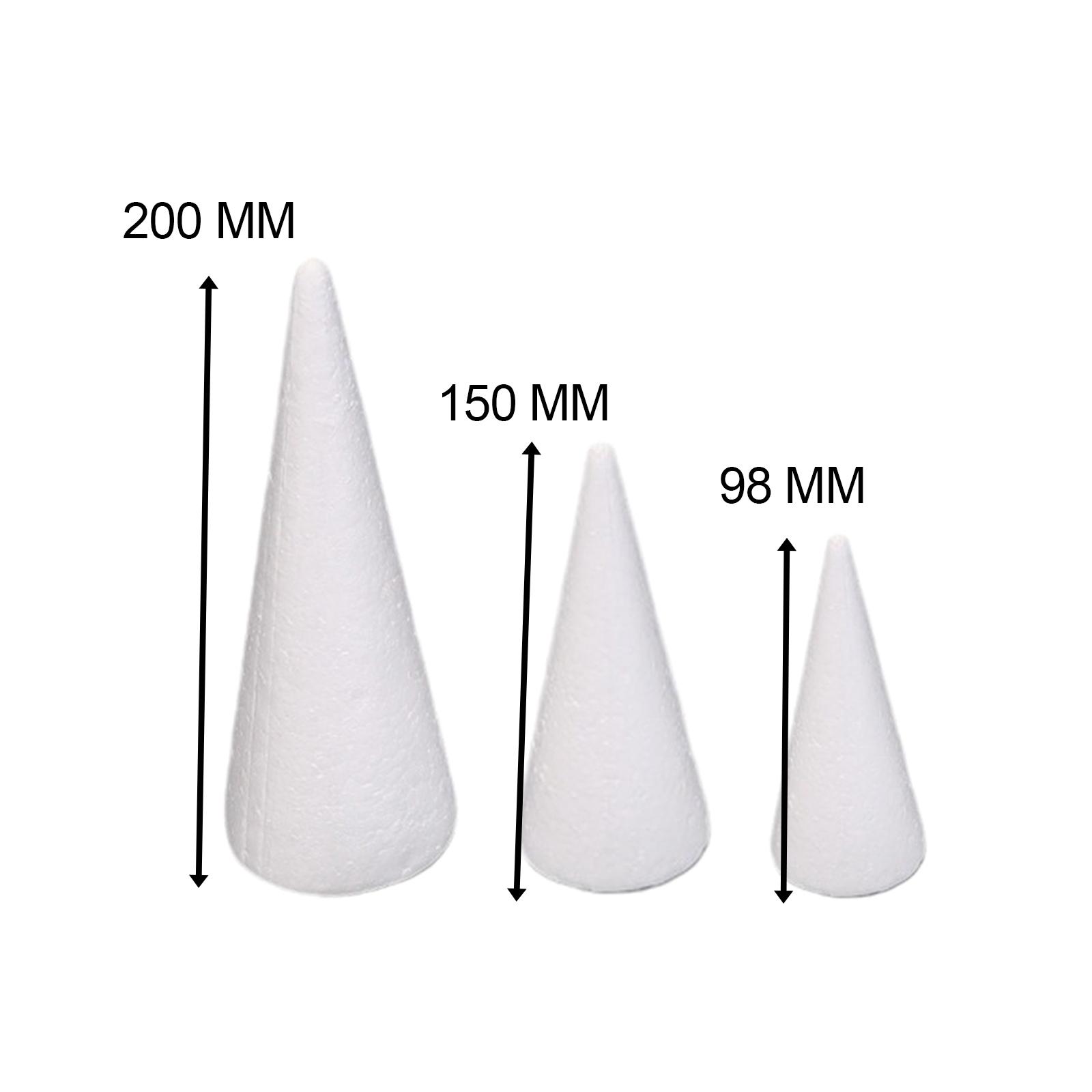 15Pcs 공예 폼 콘 흰색 폴리스티렌 콘 장식 파티  - Art Craft Tree 리뷰 및 가격