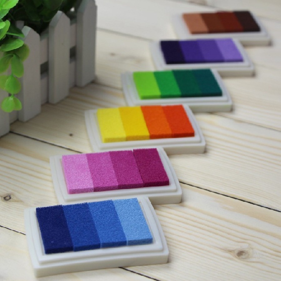 그라데이션 컬러 공예 잉크 패드 귀여운 멀티 컬러 스탬 - Stamping Ink Pad 리뷰 및 가격