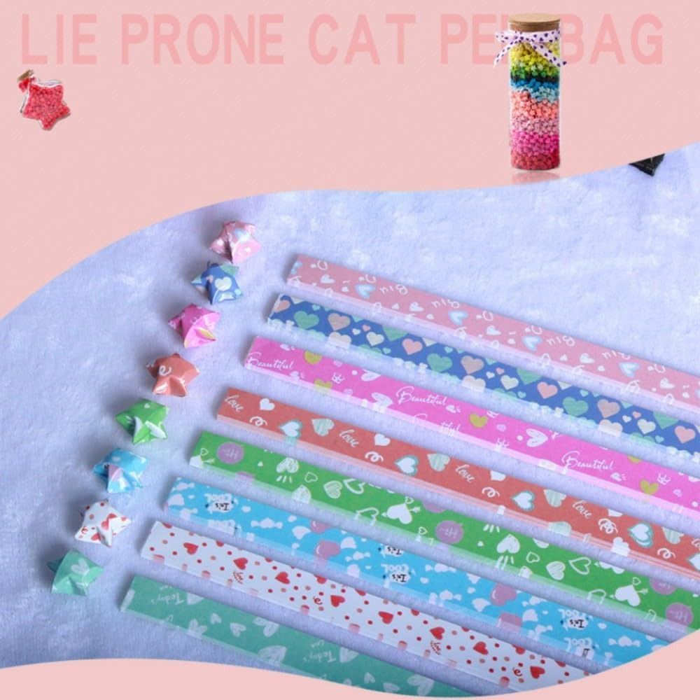 540매 DIY 수제 공예 종이접기 행운의 별 종이 접 - Art Craft Show 리뷰 및 가격