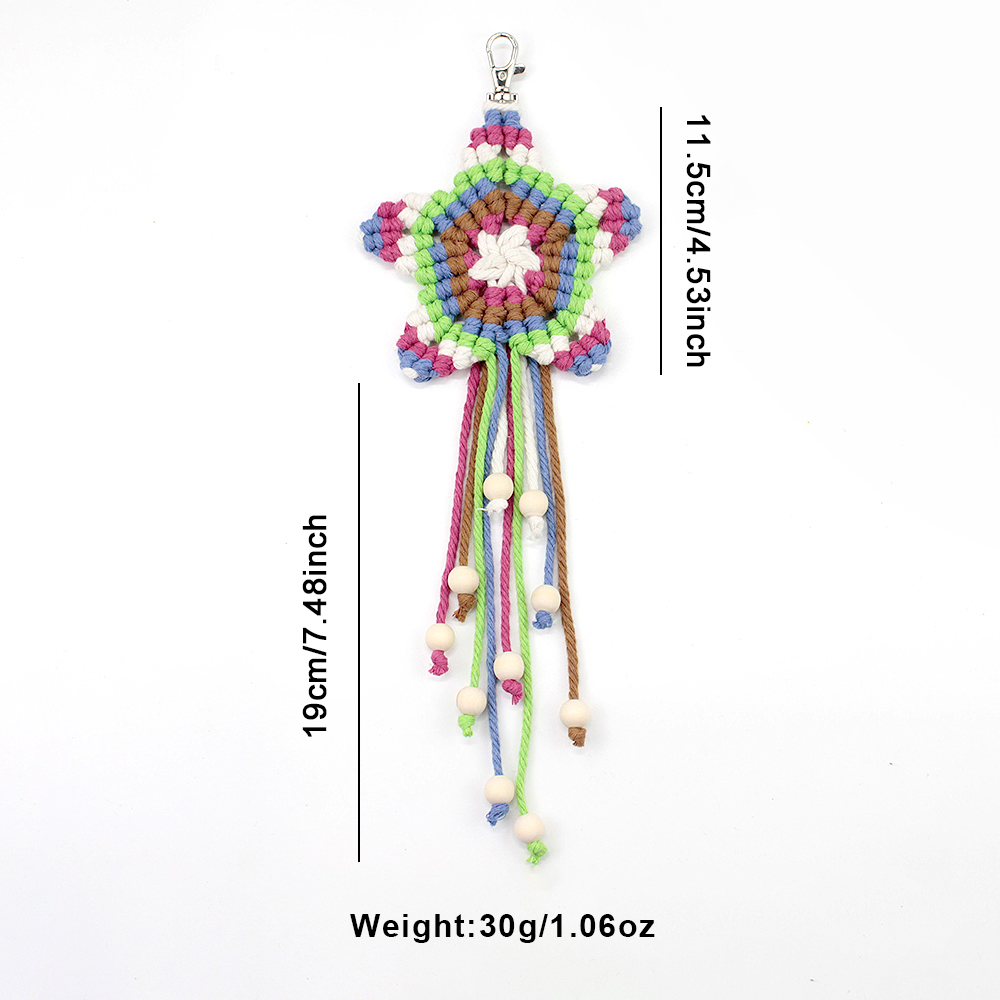 보헤미안 펜타그램 태슬 펜던트 마크라메 DIY 키트 - - Art Craft Material 리뷰 및 가격