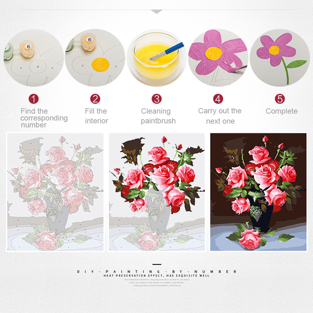 EverShine 숫자로 그린 그림 풍경화 손으로 그린 - Art Craft Tree 리뷰 및 가격