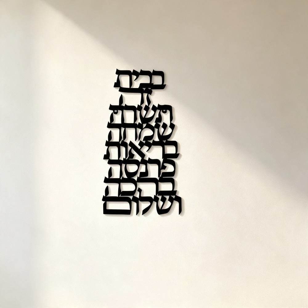 CIFBUY 철제 벽 장식 빈티지 히브리어 캘리그라피  - Art & Craft Kids Salon 리뷰 및 가격