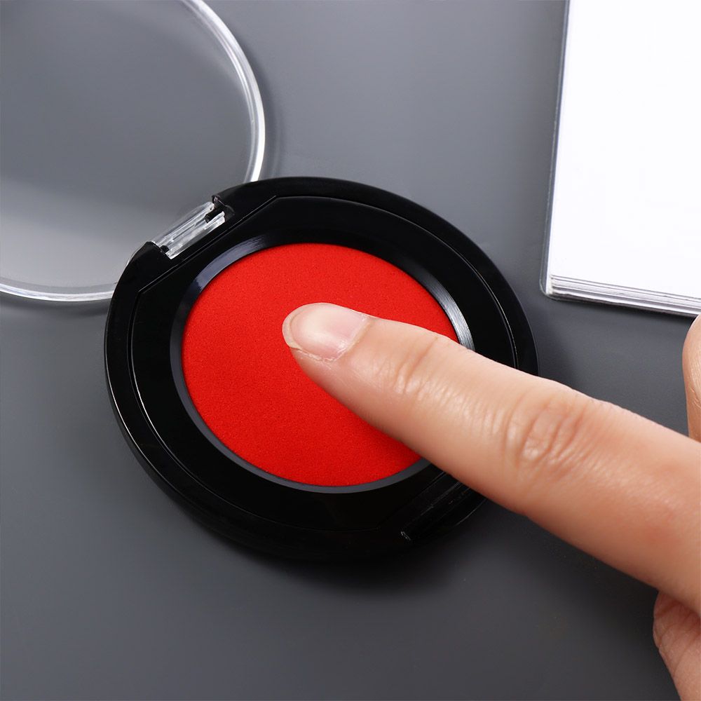 레드 블루 블랙 미니 지문 잉크 패드 공증인용 지문 잉 - Stamping Ink Pad 리뷰 및 가격